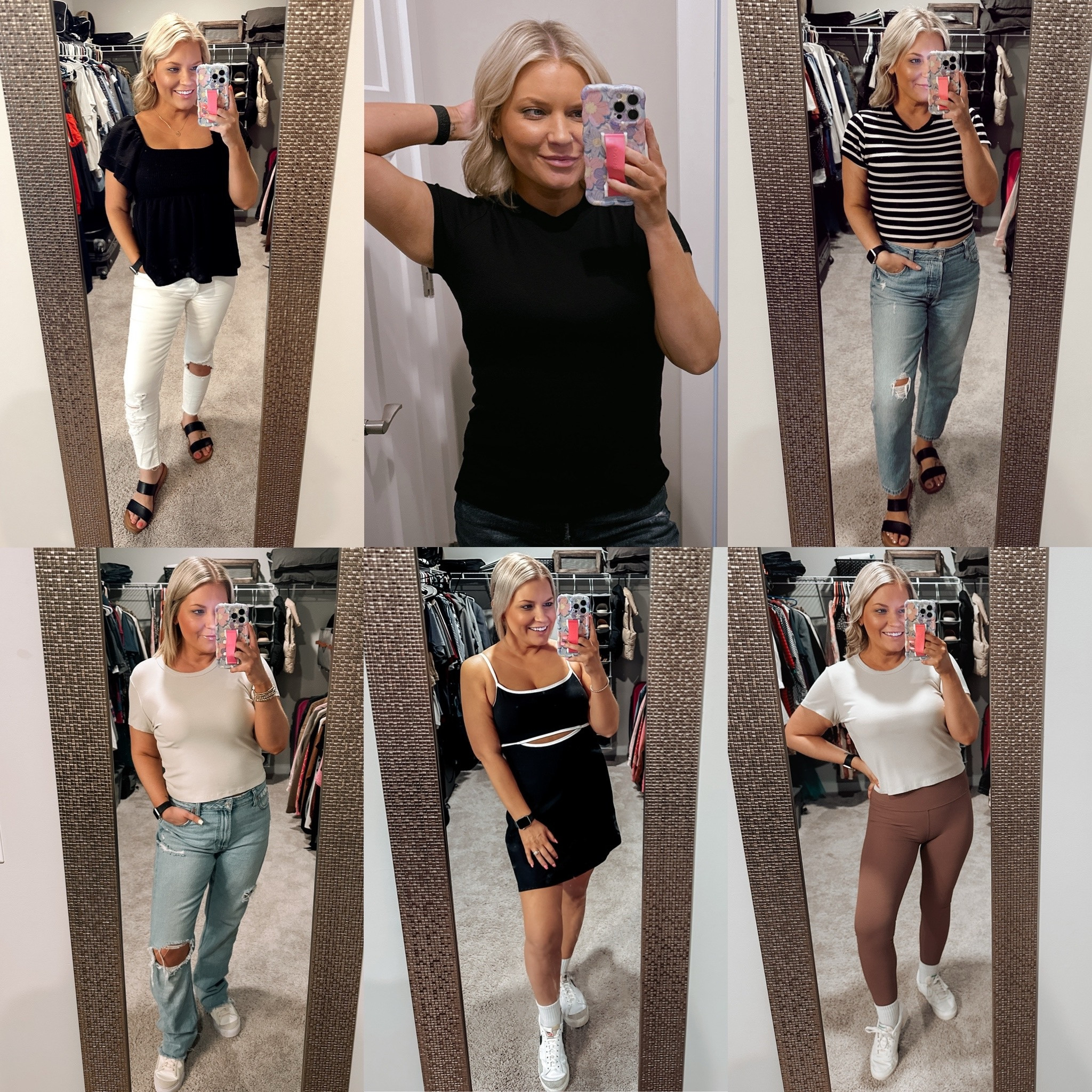 Women’s clothes jeans leggings shirts Apple Watch band necklace earrings phone case tennis shoes socks neutrals 

#LTKFindsUnder50 #LTKStyleTip #LTKShoeCrush