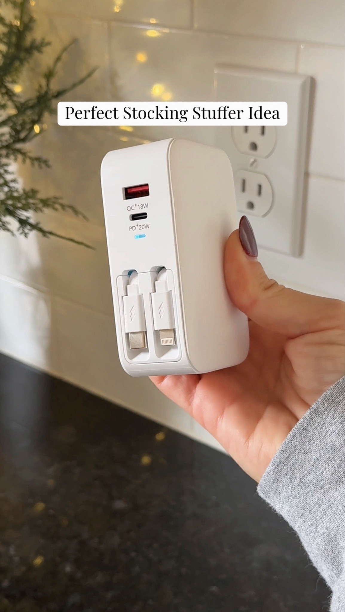 This 40W multi-charger with retractable cables is the perfect stocking stuffer or small Christmas gift idea for even the hardest-to-buy-for person on your list. 🎁 Grab them now while they’re on sale during the @amazon Black Friday event! 

#ad #founditonamazon #WinterFavorites2025 @shop.ltk #liketkit 