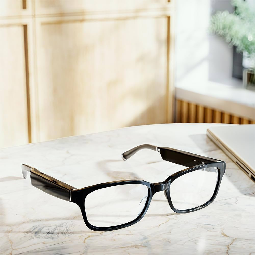 Amazon Echo Frames (3rd Gen) | Smart glasses with Alexa | Rectangle frames in Classic Black with ... | Amazon (US)