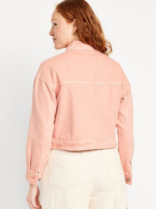 Cropped Utility Jean Jacket | Old Navy (US)