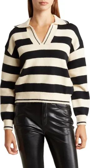 Mika Stripe Crop Sweater | Nordstrom Rack