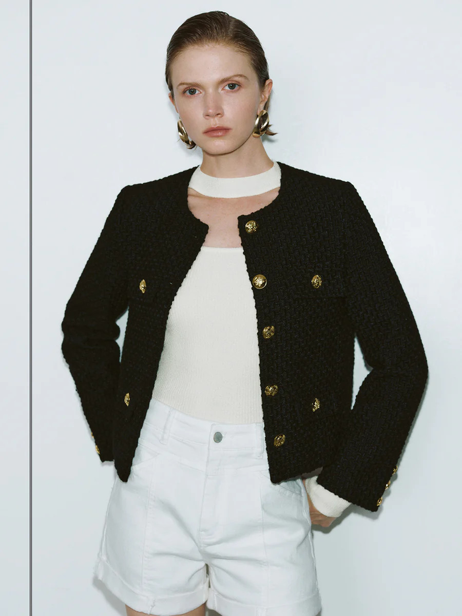 Tweedjacke mit vielen Taschen | Urban Revivo