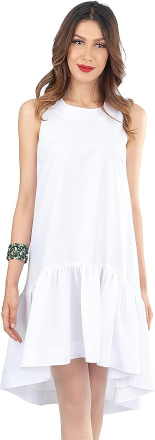 Summer Dress, Sleeveless, Ruffle Dresses, loose, Tank Casual Sundress, Halter Neck | Amazon (US)
