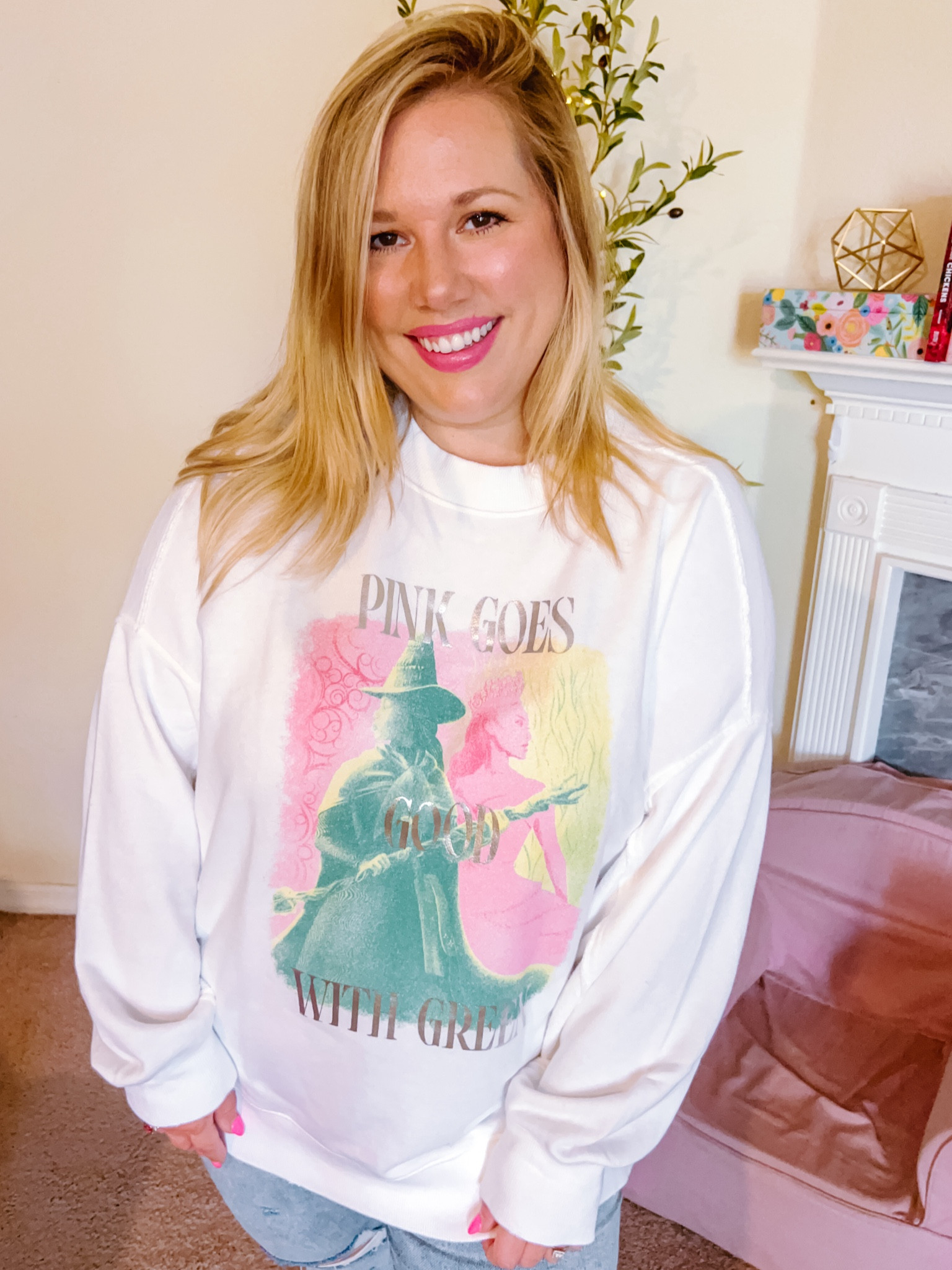 Wicked x aerie now available! 

Wearing a large in the sweatshirt. 



#LTKSeasonal #LTKFindsUnder100 #LTKMidsize