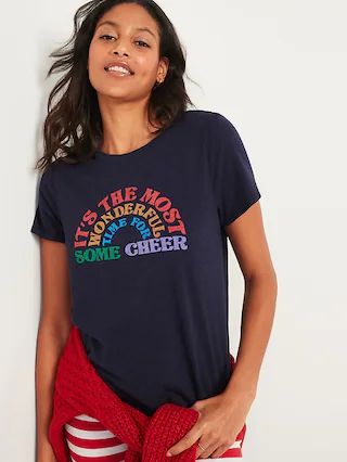 EveryWear Graphic Slub-Knit Tee for Women | Old Navy (US)