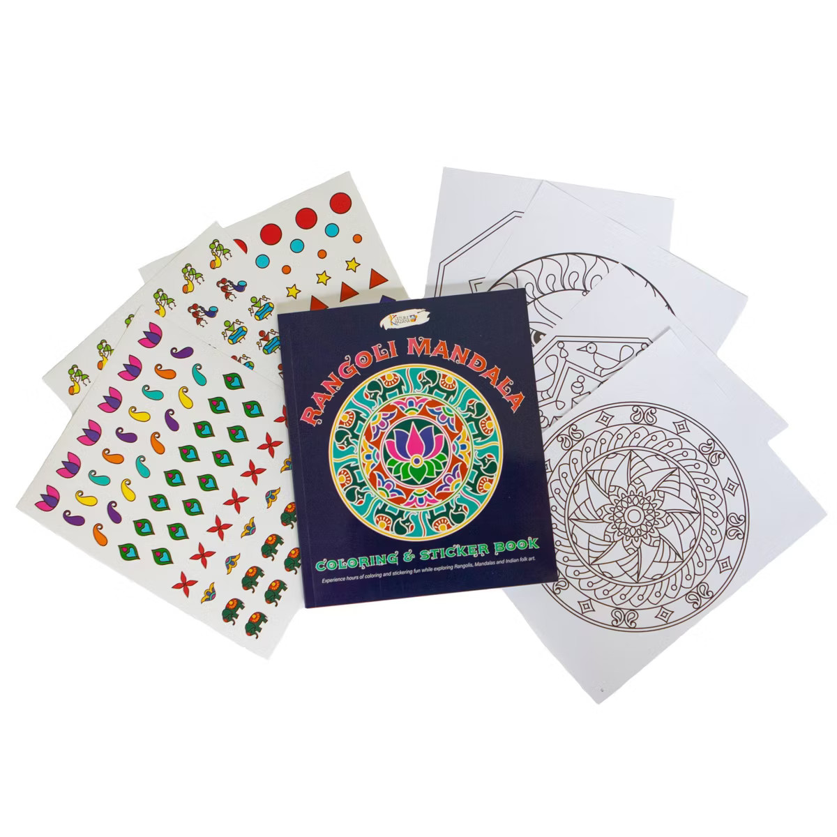 Kulture Khazana Rangoli Mandala Coloring and Sticker Book | Target