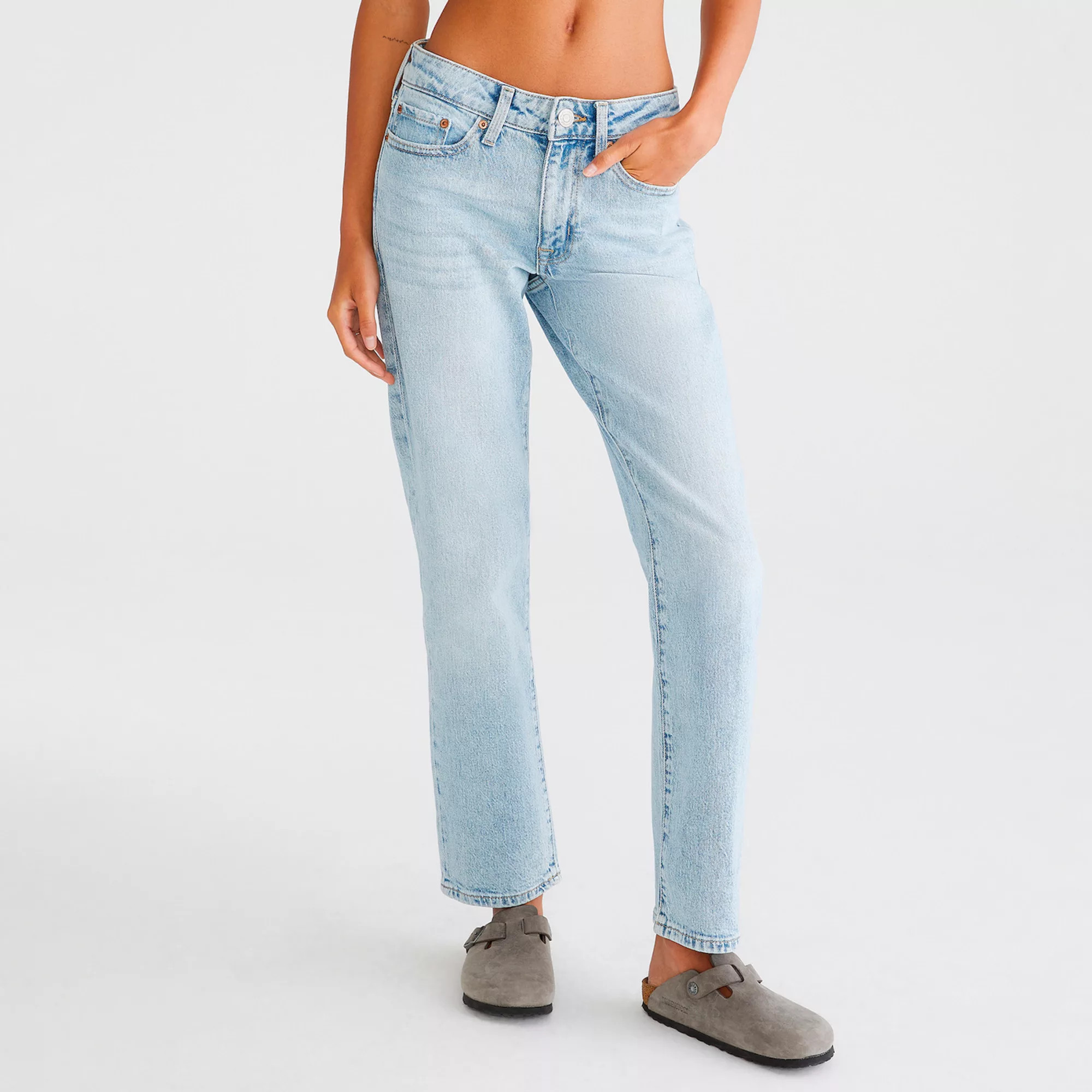 Juniors' Aeropostale Mid Rise Straight Ankle Jeans | Kohl's
