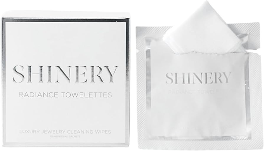 Shinery Radiance Towelettes Jewelry Cleaning Wipes - No Rinse Travel Jewelry Cleaner Safe All Gem... | Amazon (US)