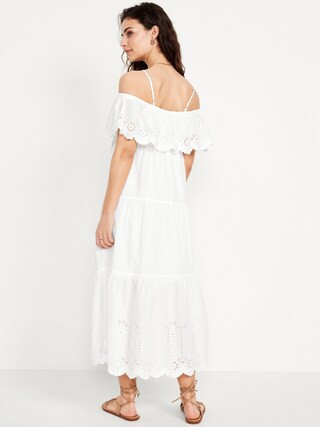 Cold Shoulder Maxi Swing Dress | Old Navy (US)