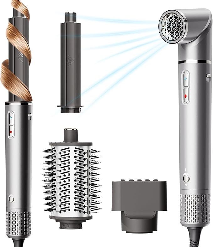 Air Styling and Drying System： 5 in 1 Hair Styler with Automatic Curlers Powerful Hot Air Brush... | Amazon (US)