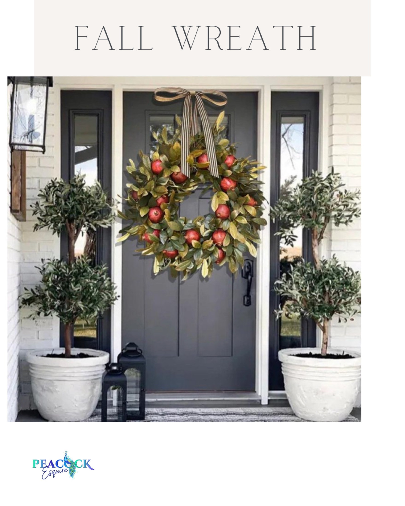 Fall fruit wreath Walmart for the win. I ordered two for our double doors and can’t wait to see them! 

#LTKstyletip #LTKSeasonal #LTKhome
