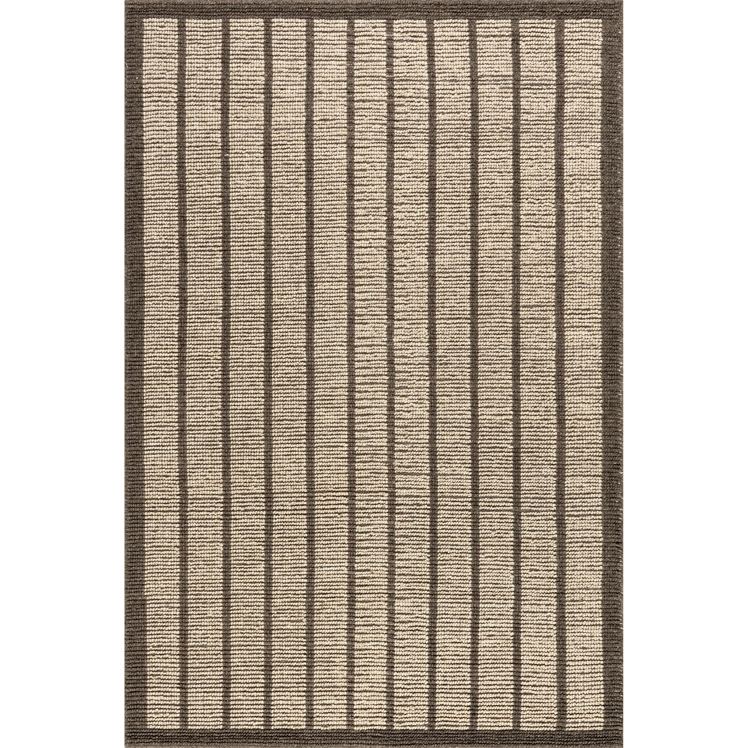 Eva Block Stripe Wool Area Rug | Wayfair North America