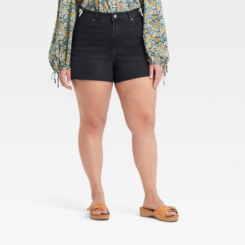 Women's High-Rise Midi Jean Shorts - Universal Thread™ | Target