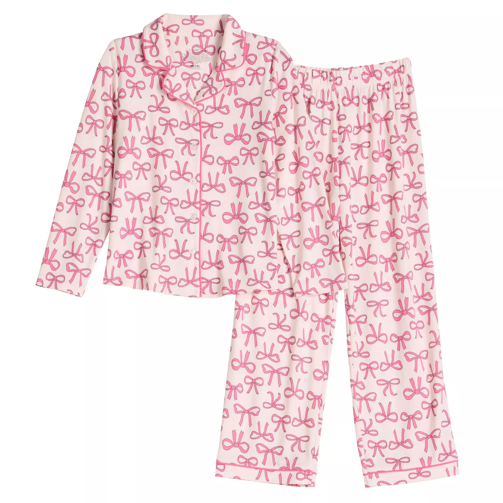 Girls 4-12 Cuddl Duds® Long Sleeve Pajama Top & Pajama Pants Set | Kohl's