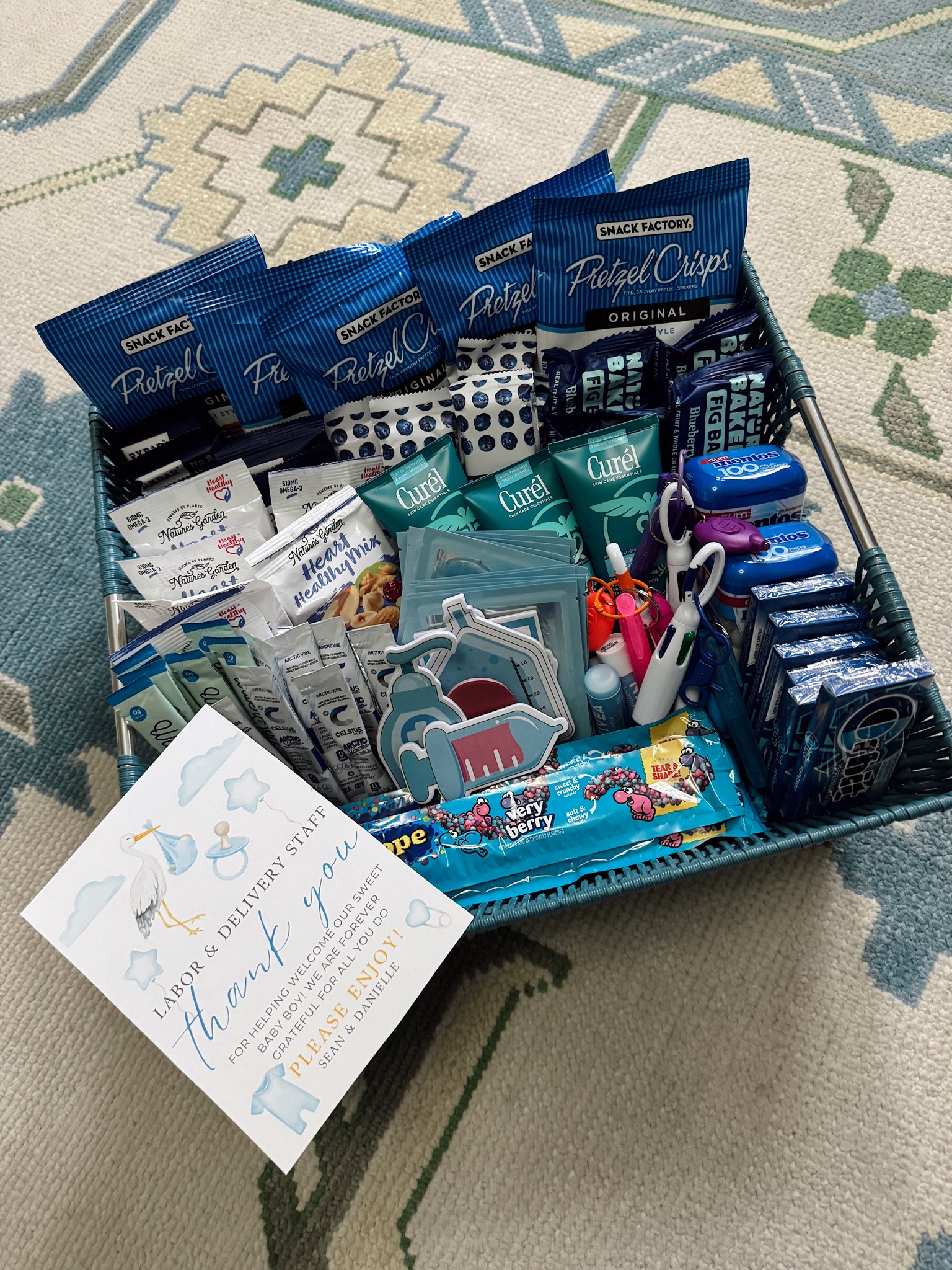 Labor and delivery nurse basket ideas for baby boy all on Amazon prime! 