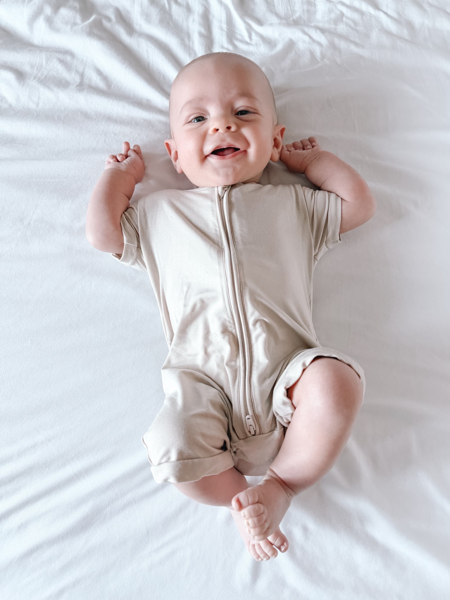 Shortie bamboo romper (2 pack) the best beige and brown you will find😍

#LTKootd #LTKBaby #LTKU