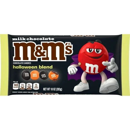 M&M's Halloween Blend Milk Chocolate Halloween Candy Bag - 10 oz | Walmart (US)