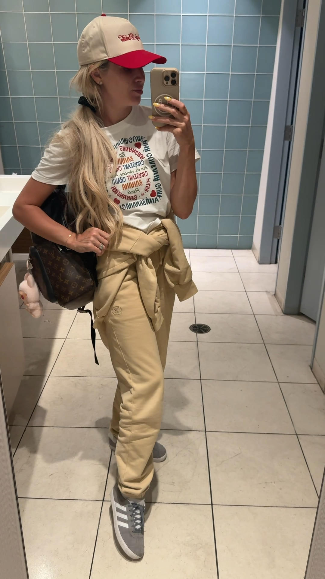 Today’s travel outfit- I have been in 4 countries in the past 24 hours. So comfort was key! Wearing my The Sunday Collective Sweatsuit and Amazon graphic tee  

#LTKTravel