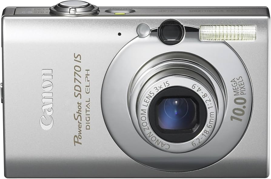 Canon PowerShot SD770 IS 10MP Digital Camera with 3x Optical Image Stabilized Zoom (Silver) | Amazon (US)