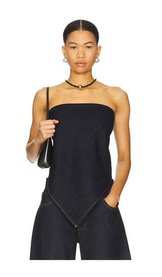 LIONESS New York Bandana Top in Blue. - size M/L | Revolve Clothing (Global)