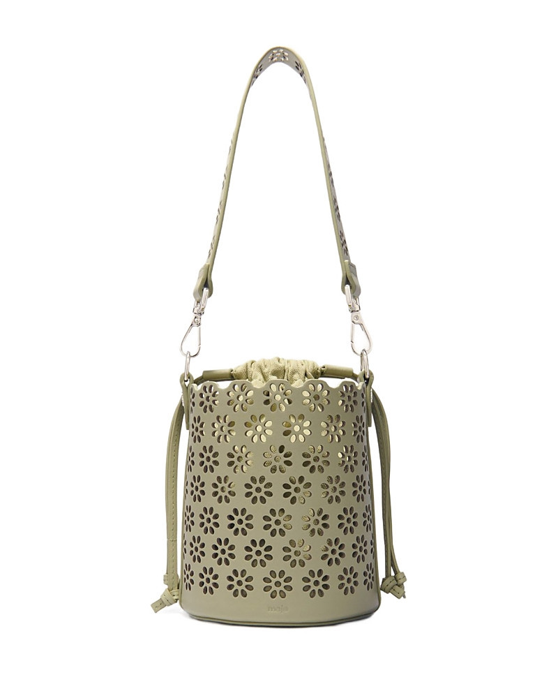 Maje Perforated Leather Bucket Bag | Bloomingdale's (US)