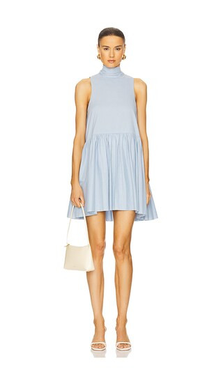 Marie Mini Dress in Powder Blue | Revolve Clothing (Global)