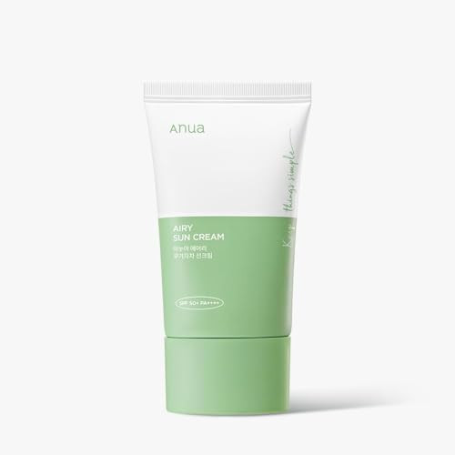 ANUA Airy Sun Cream spf 50+, 50ml, 1.69oz | NO Residue, MOISTURE | Amazon (US)
