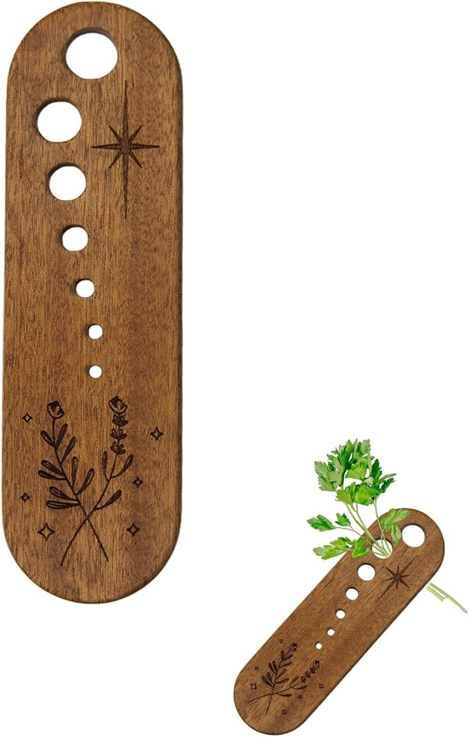 Wooden Vegetable Leaf Separator, Pottery Herb Stripper Tool Supplies, Fun Kitchen Gadgets, Exquis... | Amazon (US)