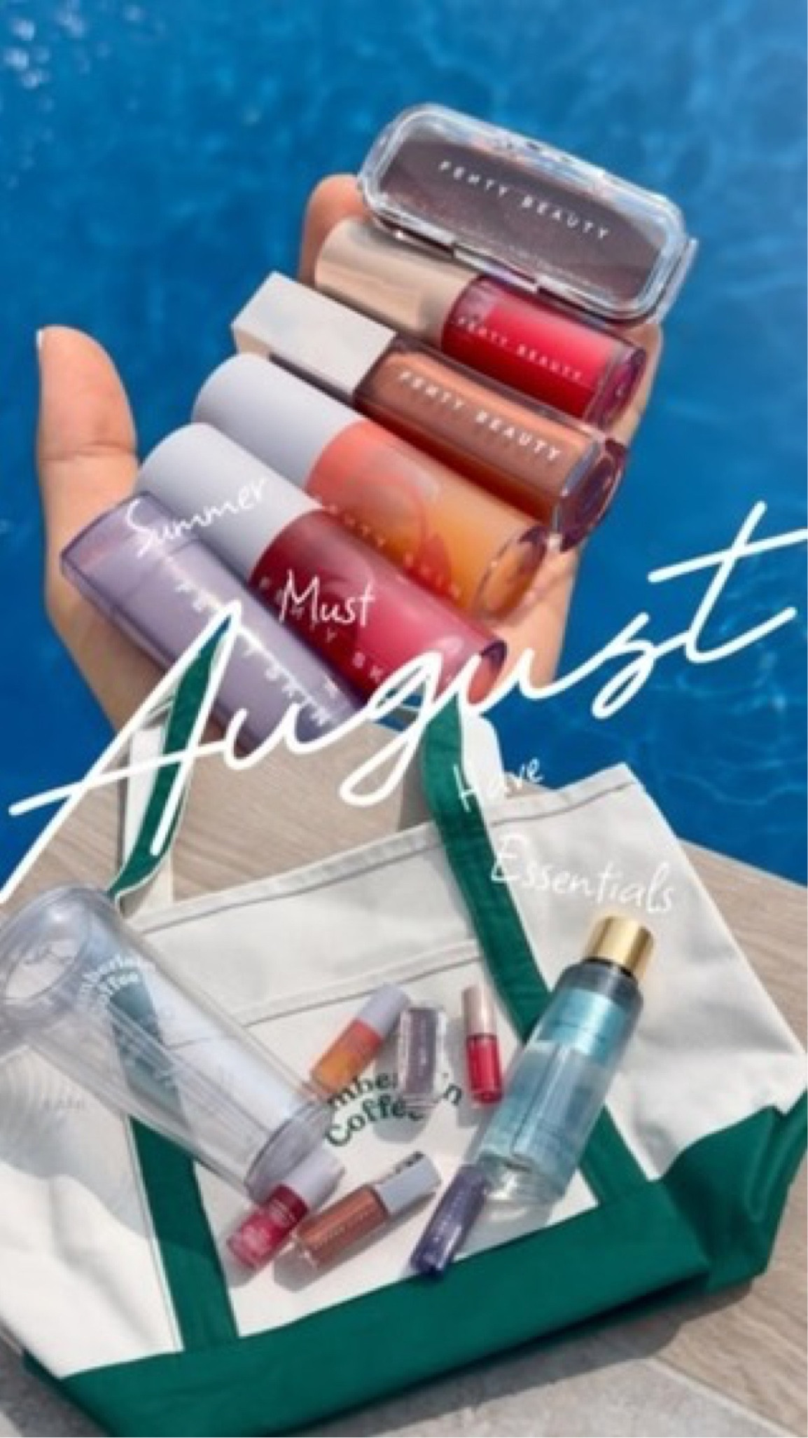 August must-haves! 🌟 These beauty staples are keeping my glow on point. 

Don’t be shy for asking direct links 😋 I’ll send you, just drop your comment here! ✌🏻 peace 
.
.
.
.
.
#FentyBeauty #MakeupLover #SummerVibes #AugustHaul #news #chamberlaincoffee #vs #victoriasecrets