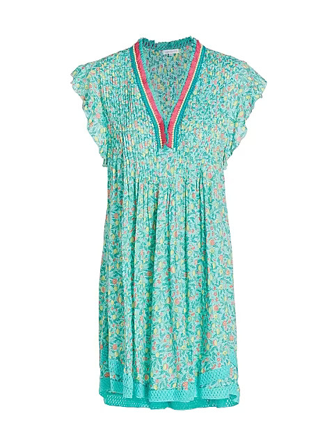 Sasha Floral & Fruit Prints Minidress | Saks Fifth Avenue