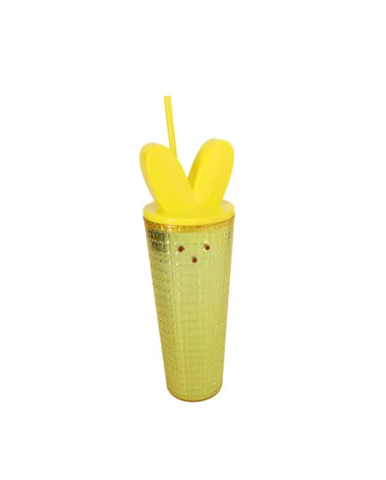 Easter Bunny Double-Wall Tumbler with Straw – 24.5 oz, Geometric Peeps-Inspired Design, Reusabl... | Walmart (US)