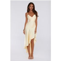 Feeling You Give Satin Maxi Dress Yellow | Hello Molly (US)