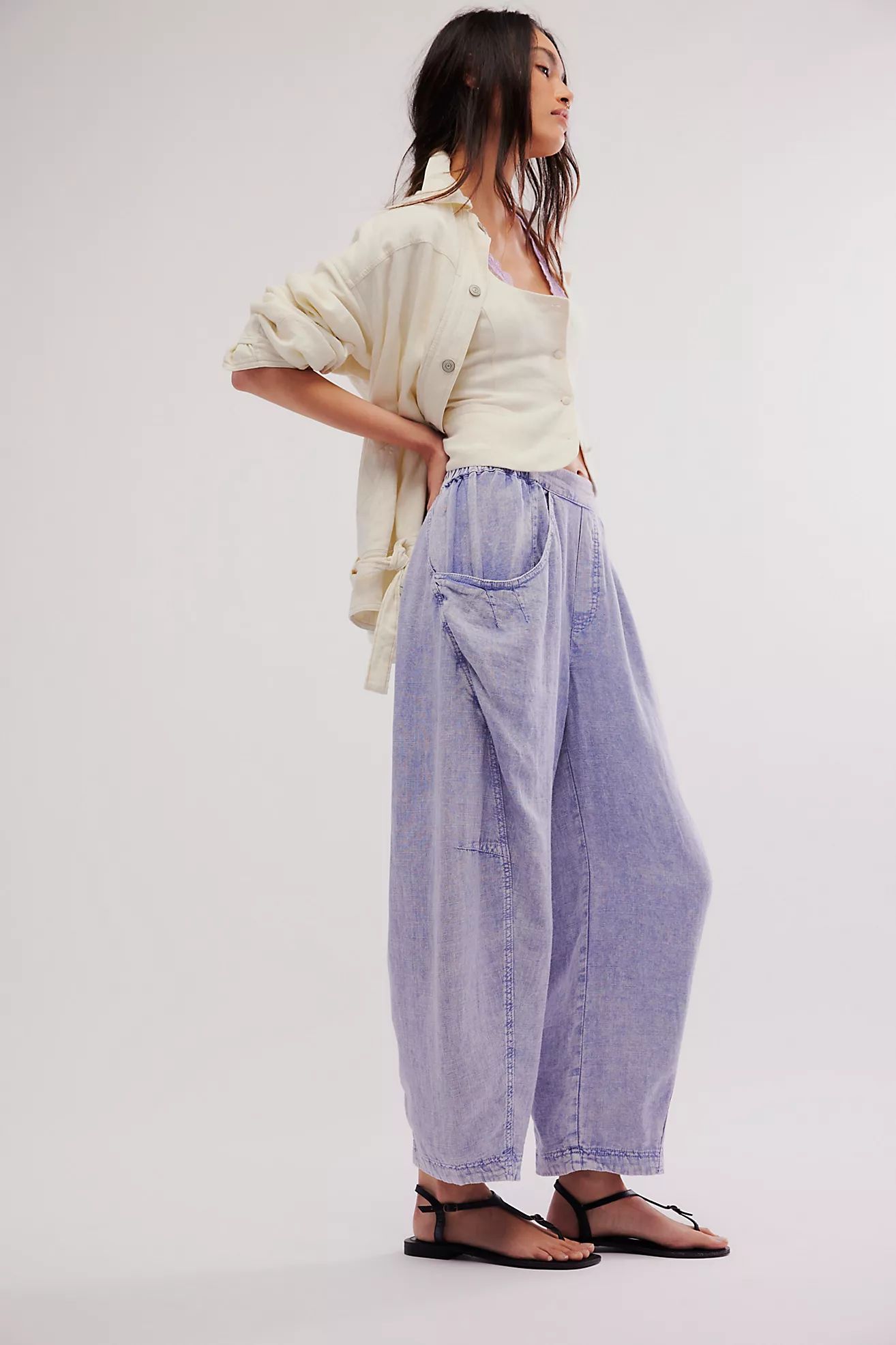 High Road Pull-On Barrel Pants | Free People (Global - UK&FR Excluded)