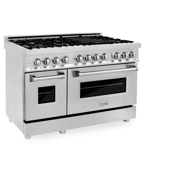 48" 6 cu. ft. Freestanding Dual Fuel with Griddle | Wayfair North America