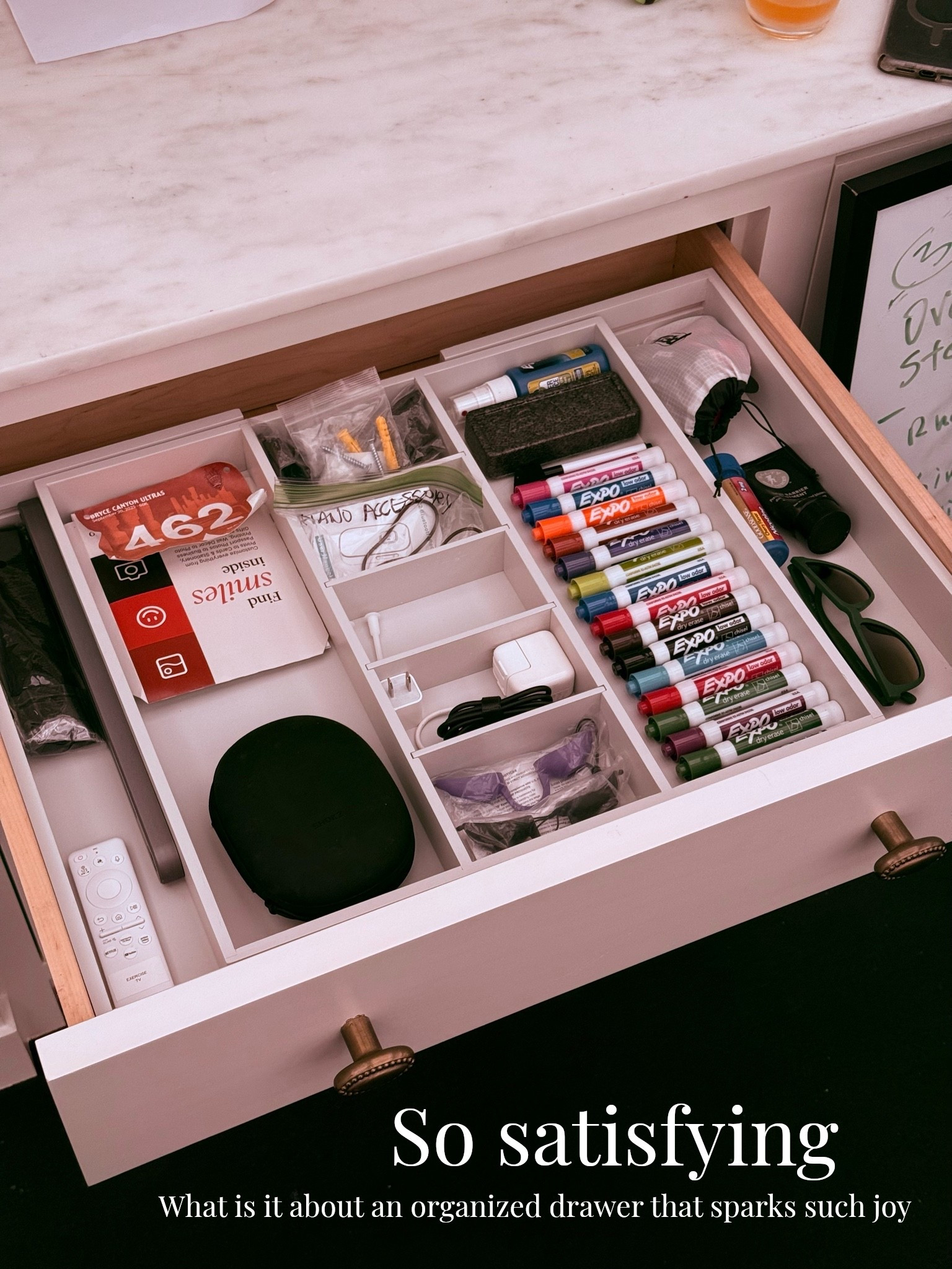 I took this picture of the drawer in our exercise room because it genuinely makes me happy. Why? It’s organized and that makes every product feel fun and ready to use. 
I have been on a terror lately to get anything we are not using out of our home and then to get the remaining items very organized. 
Tagging the exact drawer organizers we have in our home.

#LTKActive #LTKHome