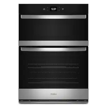 Whirlpool 30 inch Self-cleaning Air Fry Smart Compatible Microwave Wall Oven Combo ( Fingerprint ... | Lowe's