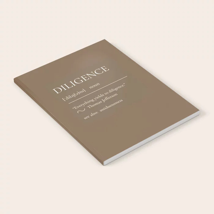 Virtues Notebook: Diligence Notebook | Society6