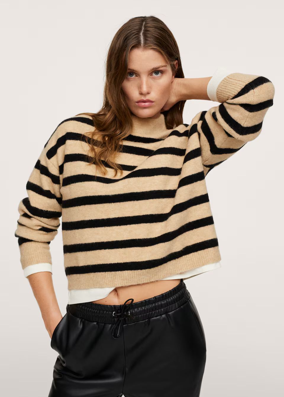 Knitted cropped sweater | MANGO (US)