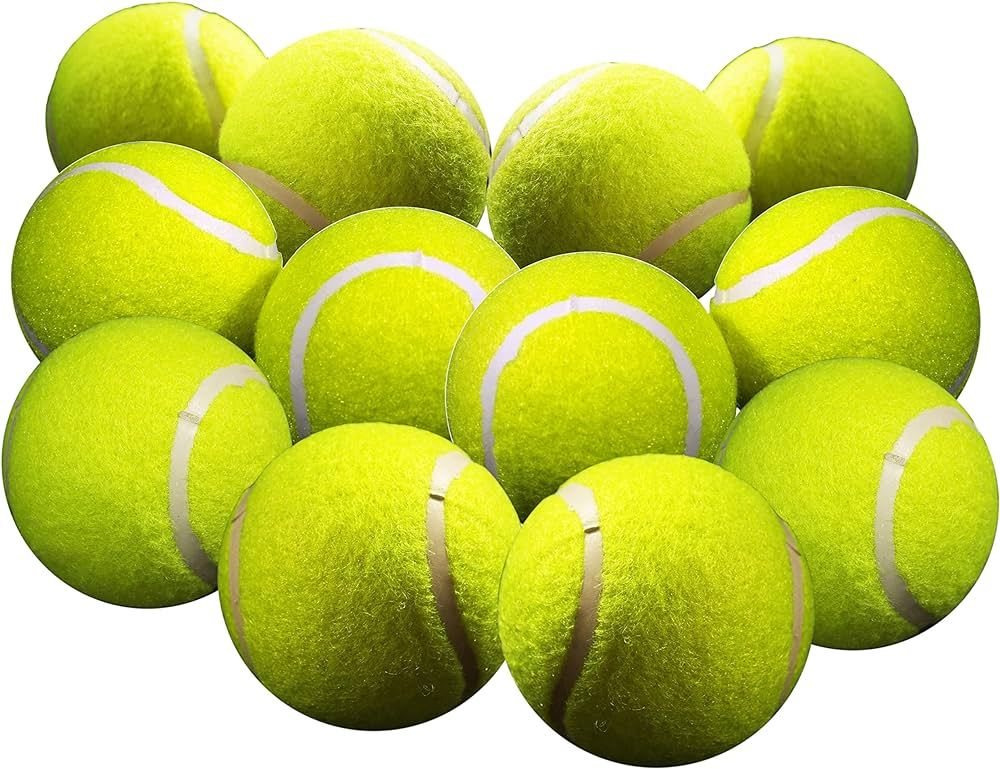 Iconikal 12-Pack Dog Fetch Pet Toy Bulk Tennis Balls for Small Dogs and Cats, Green, Standard Siz... | Amazon (US)