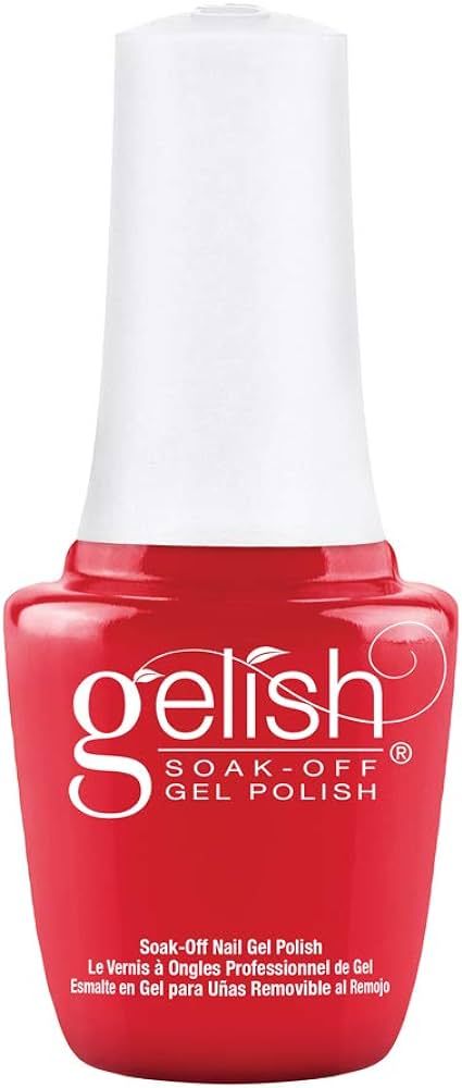 Gelish MINI Fire Cracker Soak-Off Gel Polish, Red Gel Nail Polish, Red Nail Colors, 0.3 oz | Amazon (US)