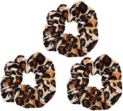 Pinksee 3pcs Leopard Print Hair Bands Set Scrunchy Hair Ties Ropes Scrunchies for Women Hair Acce... | Amazon (US)