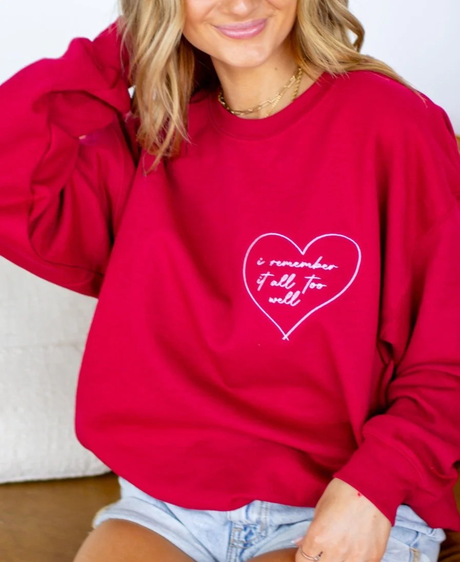 All Too Well Heart Sweatshirt - Girl Tribe Co. | Girl Tribe Co.