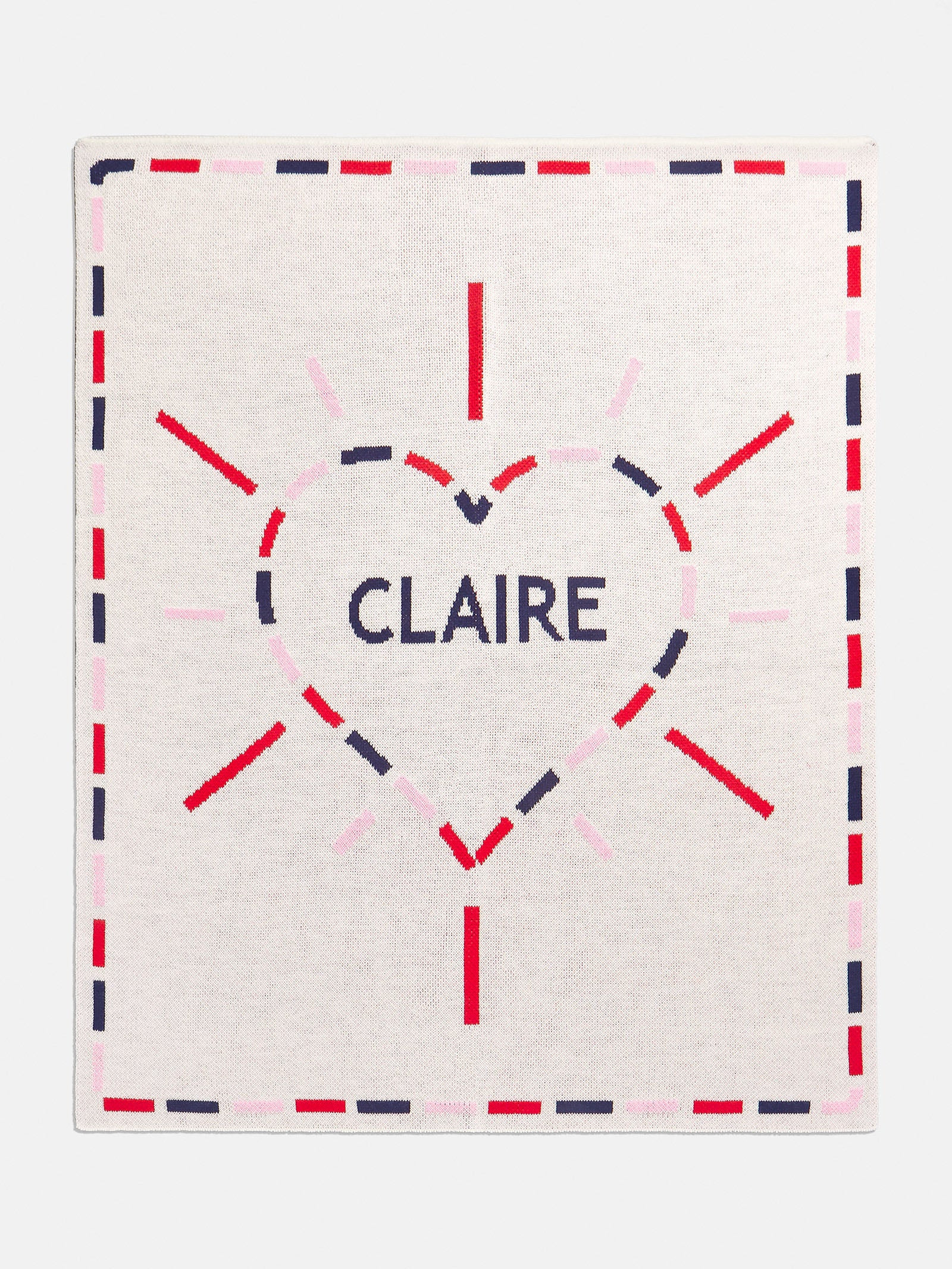 Wild At Heart Kids' Custom Blanket - Red/Blue/Pink | BaubleBar (US)