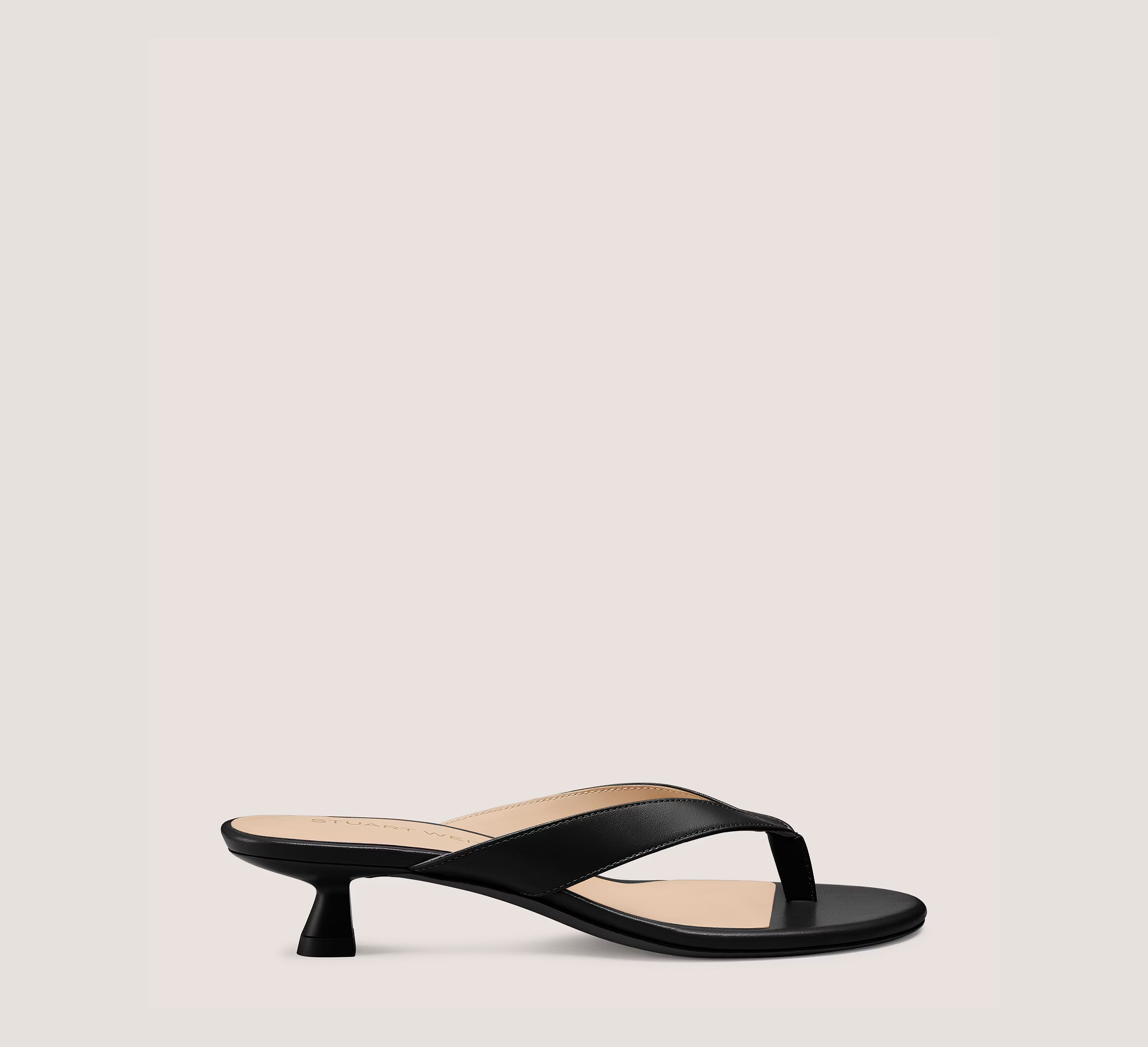 Stuart Weitzman Rio Sleek Sandal 35, Black Smooth Leather, Size: 9.5 Medium | Stuart Weitzman (US)