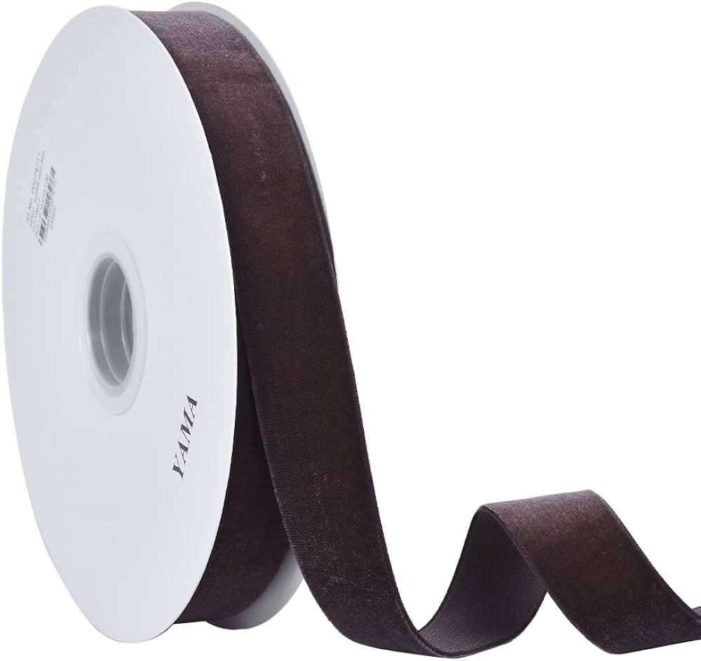 Amazon.com: YAMA 1 Inch Wide Velvet Ribbon, 15 Yard Velvet Ribbon, Single Face Ribbon for Choker,... | Amazon (US)