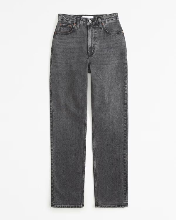 Women's Ultra High Rise 90s Straight Jean | Women's Bottoms | Abercrombie.com | Abercrombie & Fitch (US)