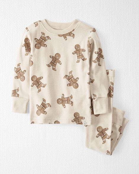Baby Organic Cotton Pajamas Set in Gingerbread Man Print | Carter's Inc