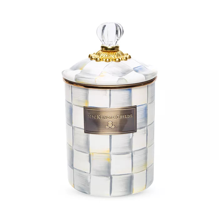 Sterling Check Enamel Canister, Medium | Bloomingdale's (US)