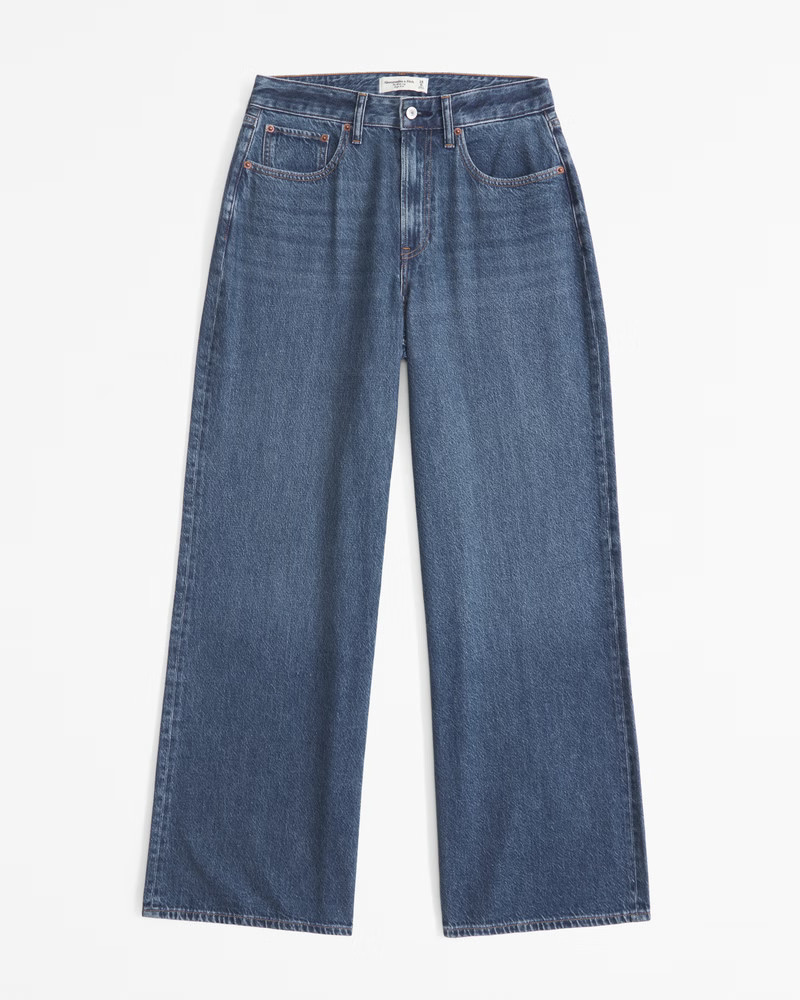 Women's Curve Love High Rise Wide Leg Jean | Women's Bottoms | Abercrombie.com | Abercrombie & Fitch (US)