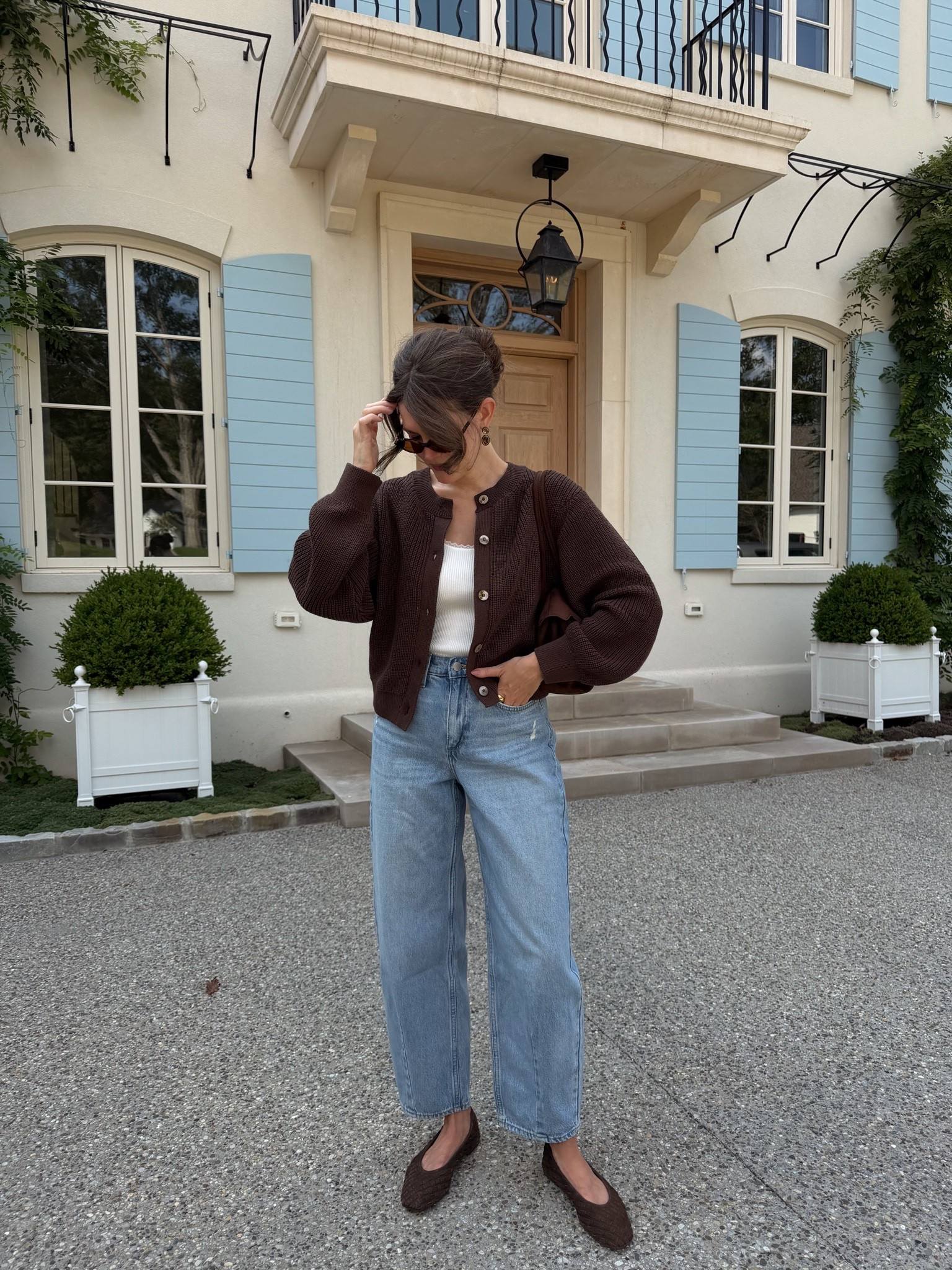 What I wore today! This Free People cardigan is the perfect shade of brown to transition into fall - also love it tied around the shoulders. And you will never believe the price of these Target jeans!

#LTKmomlife #LTKHome #LTKdayinmylife